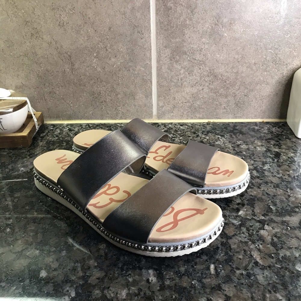 Sam Edelman slides ~Silver